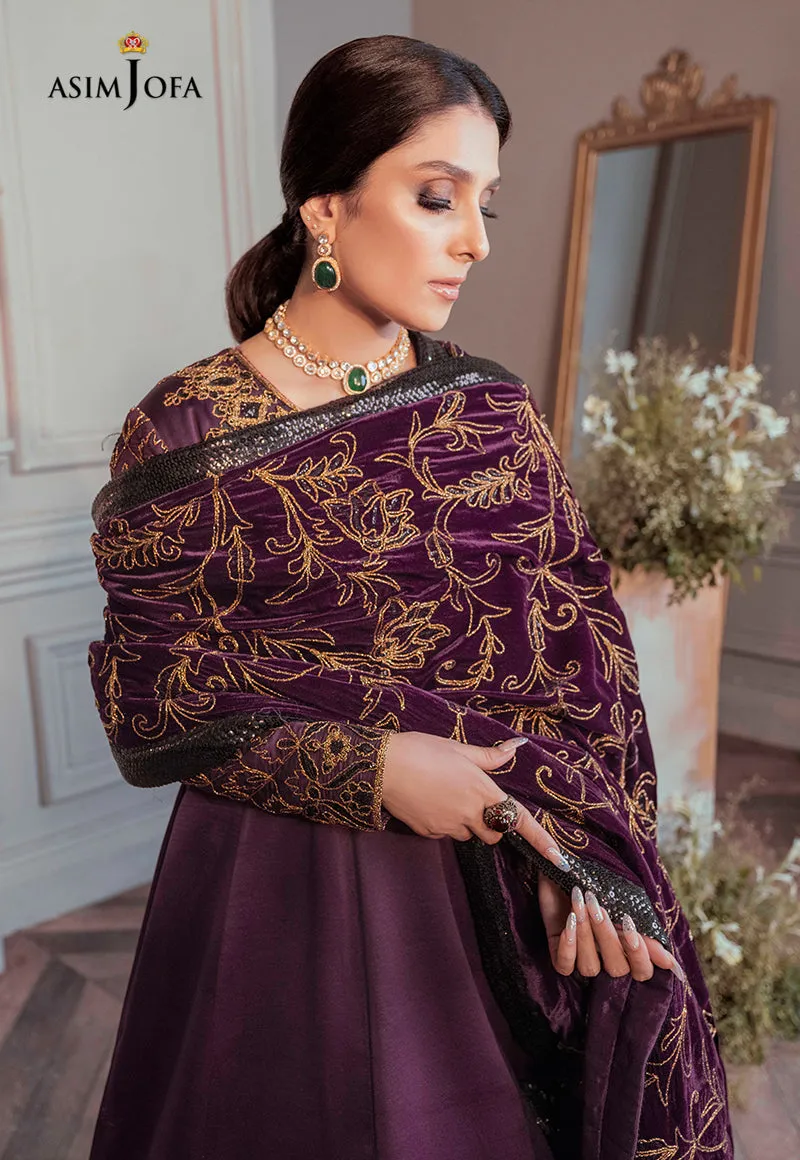 AJAM-06 EMBROIDERED DULL SILK 3 PCS