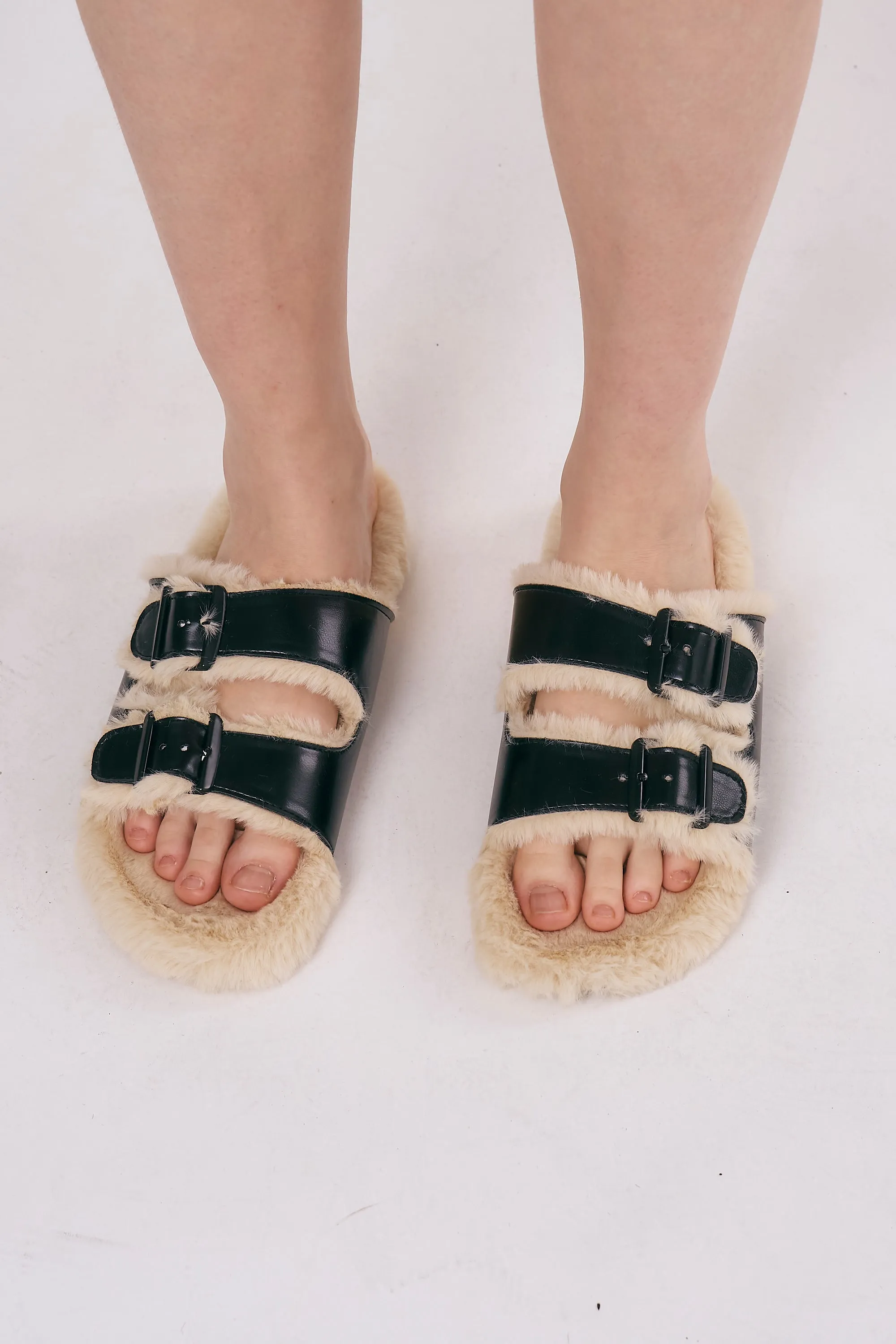 Andy Faux Shearling Slippers