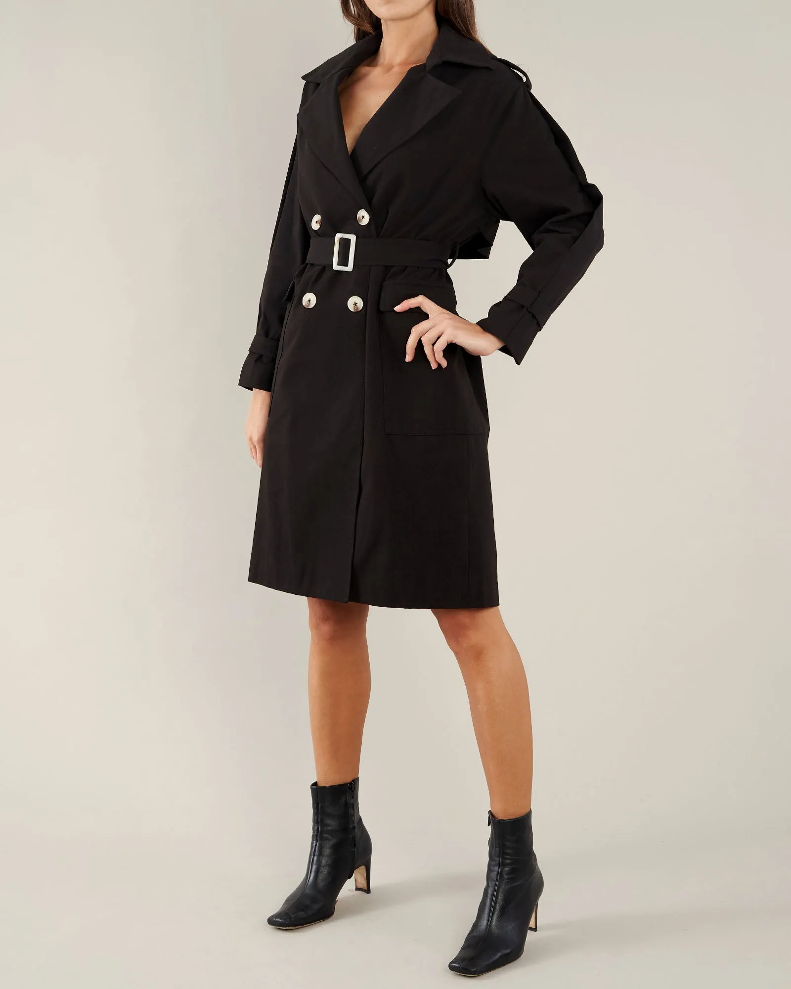 Arwen Trench Coat - Black