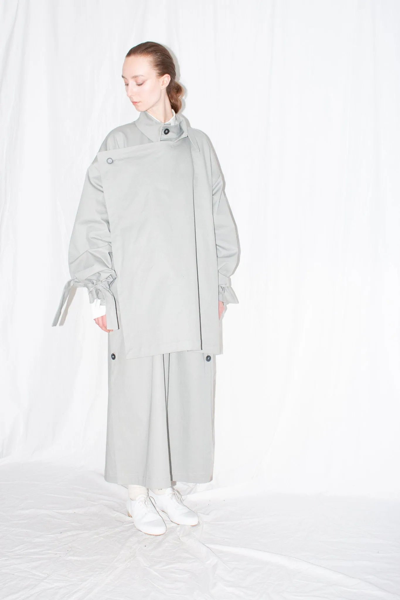 Asymmetric Twill Coat