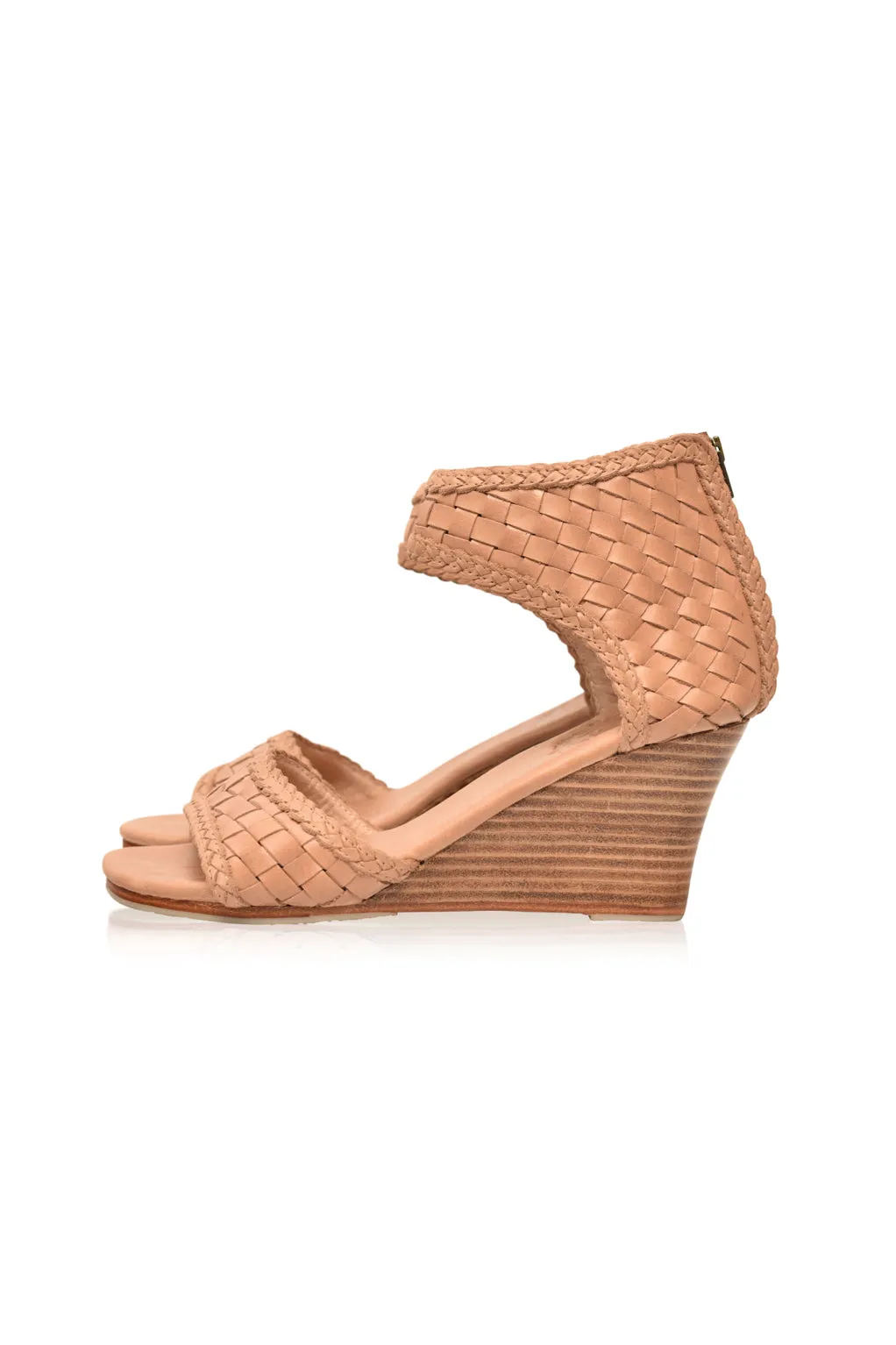 Athena Leather Wedges