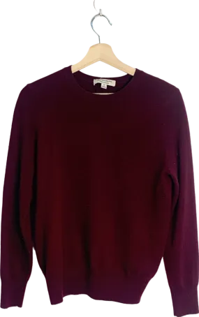 Autograph Burgundy Cashmere Sweater UK Size 10