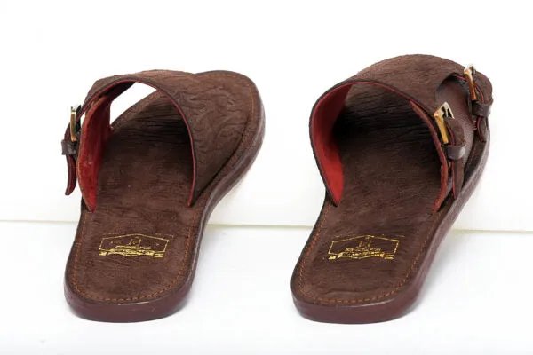 Baffour Brown Slippers in new design