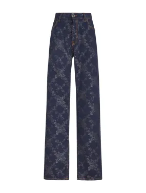 BAGGY JACQUARD JEANS