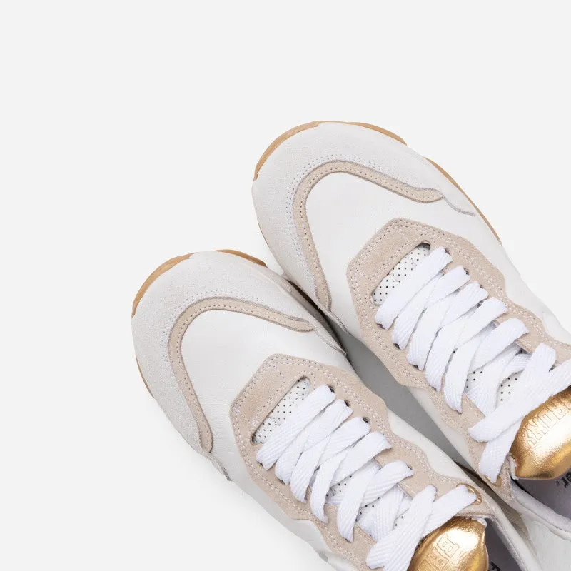 Baisley Off White Gold Chunky Sneakers