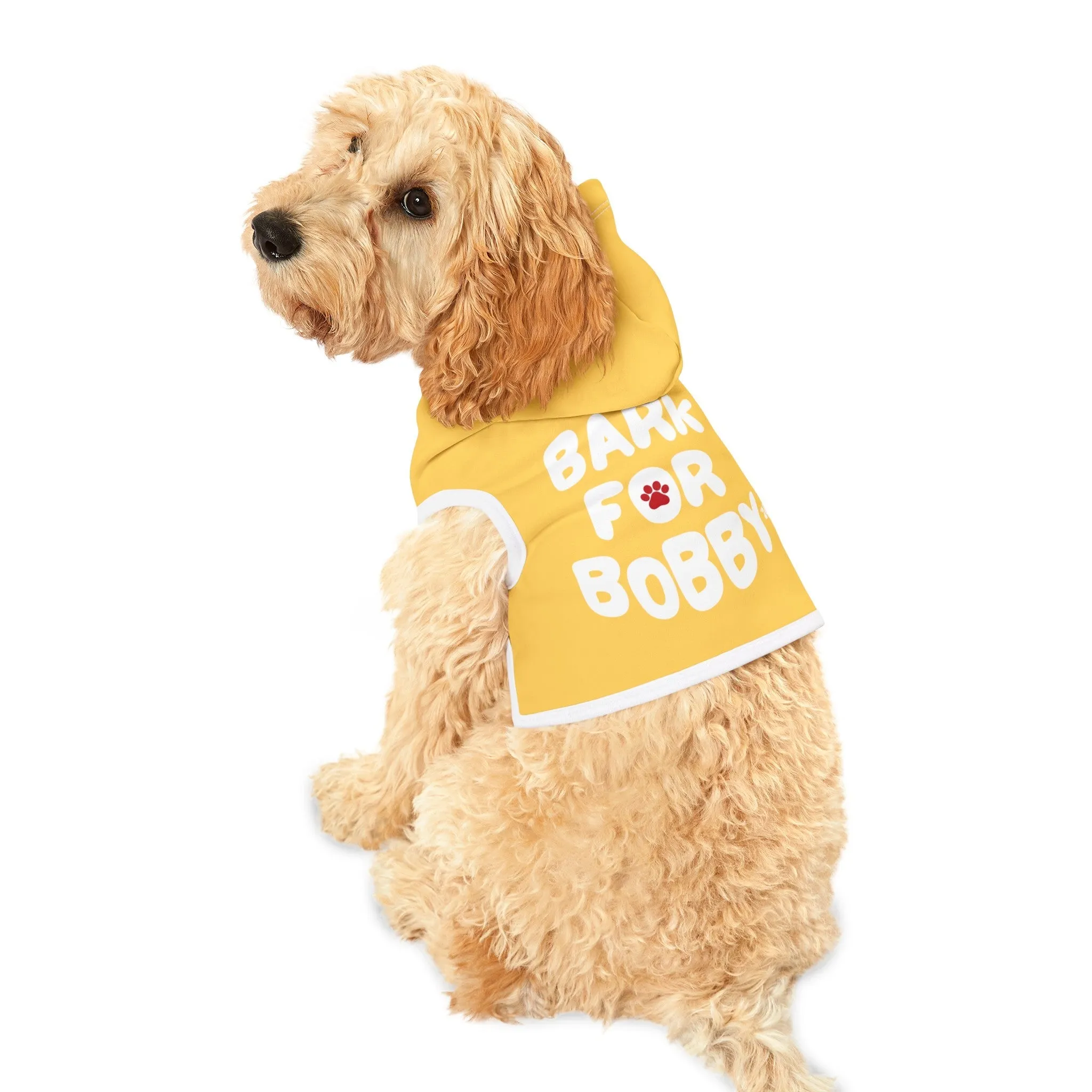 Bark for Bobby Pet Hoodie in Yellow