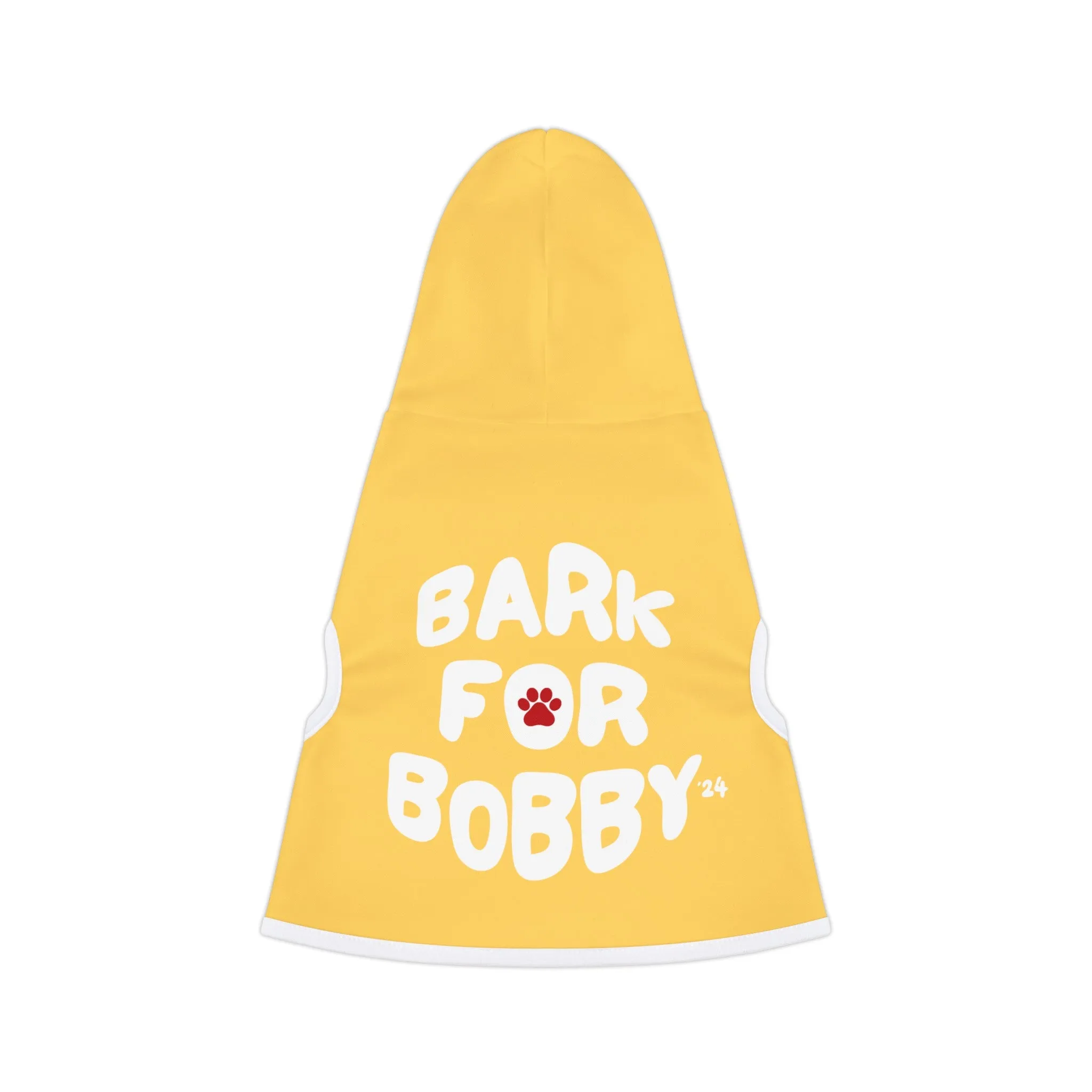 Bark for Bobby Pet Hoodie in Yellow