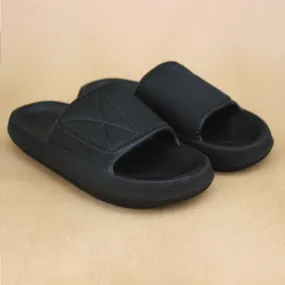 Black Soft Slippers for men