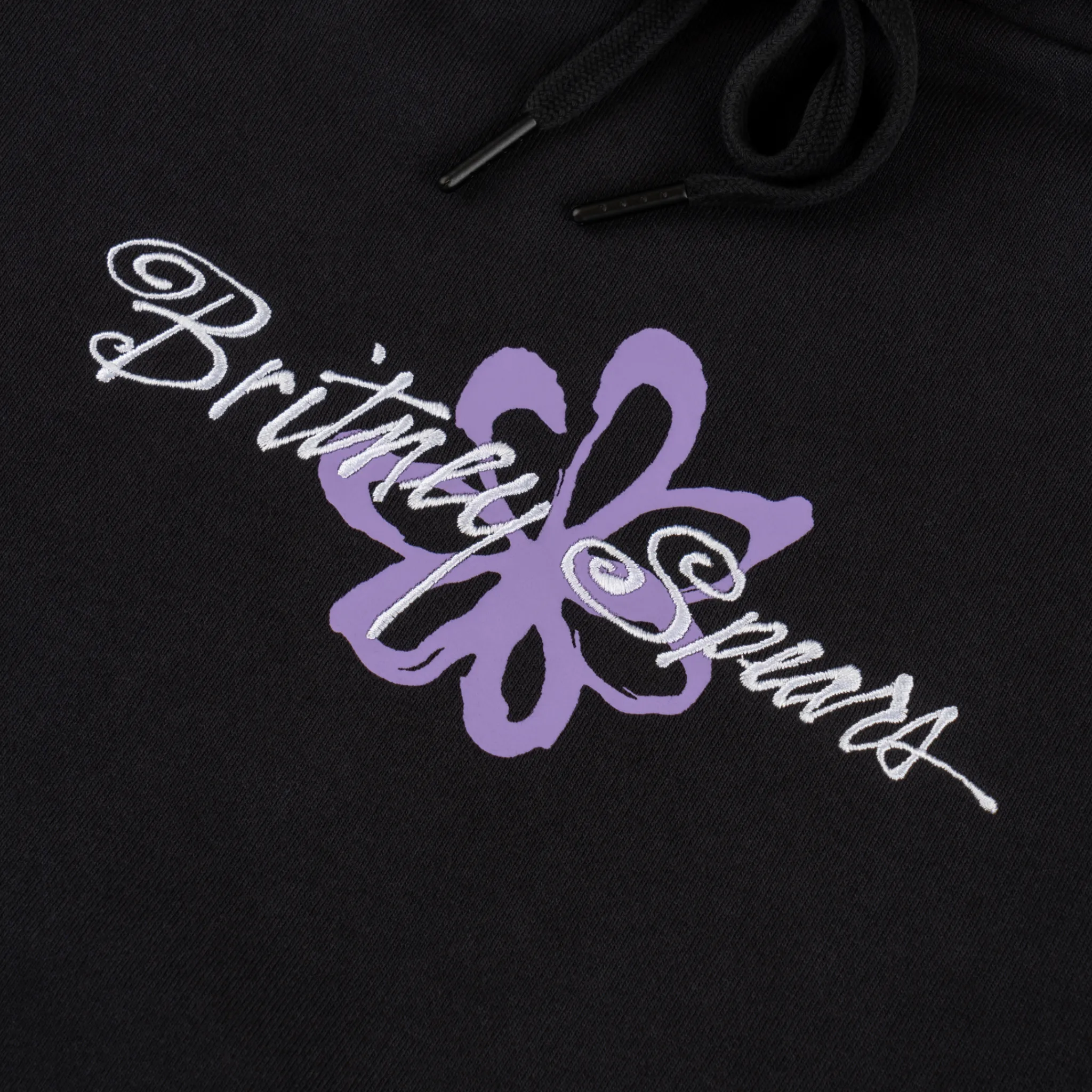 Britney Spears X Welcome - Flower Pigment-Dyed Hoodie - Black