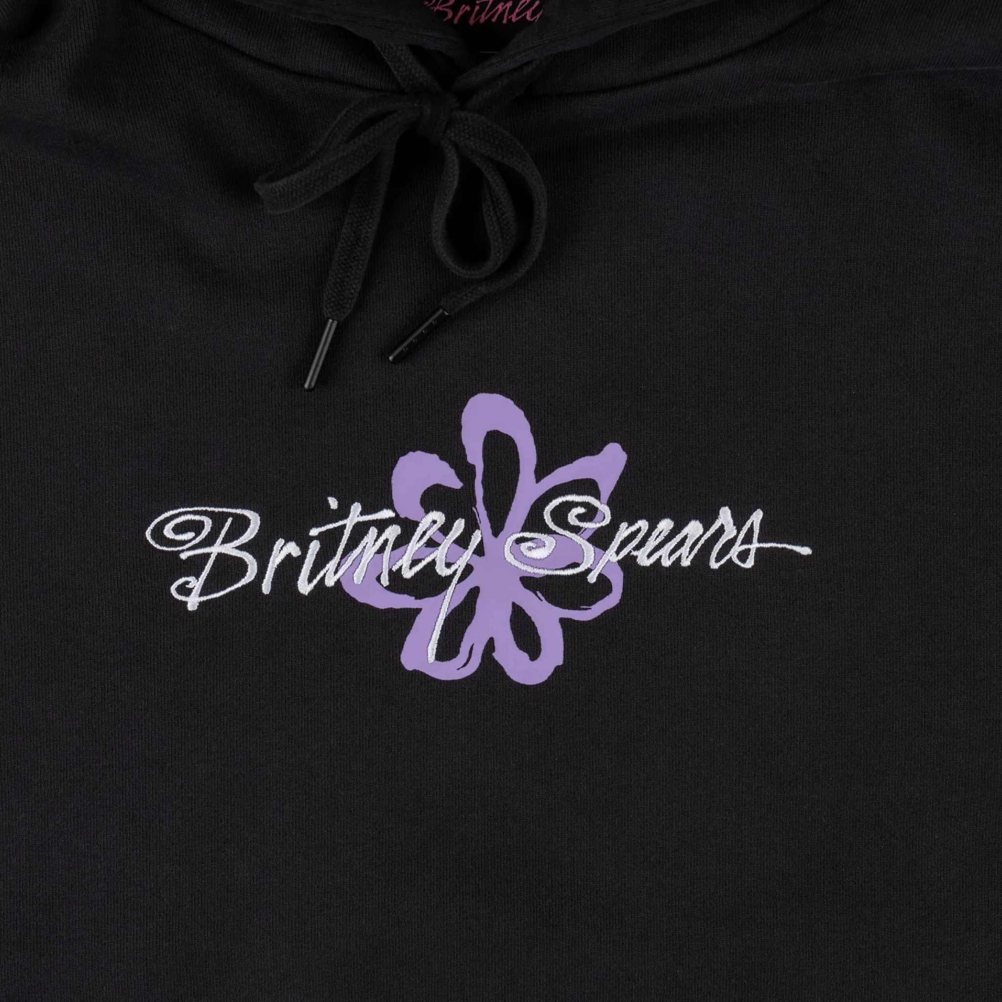 Britney Spears X Welcome - Flower Pigment-Dyed Hoodie - Black