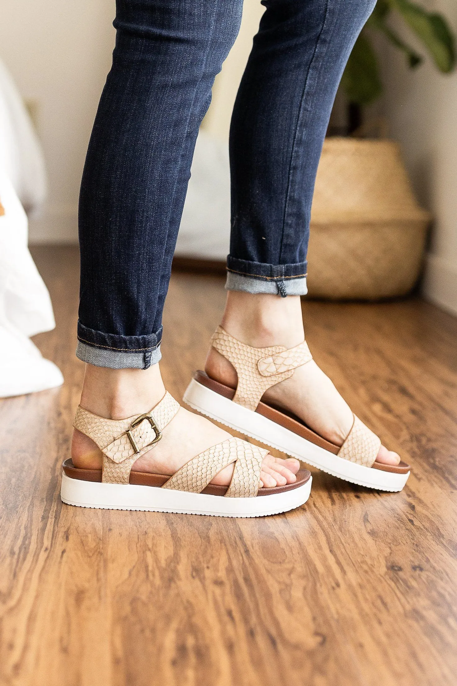 Carmel Sandals in Blush