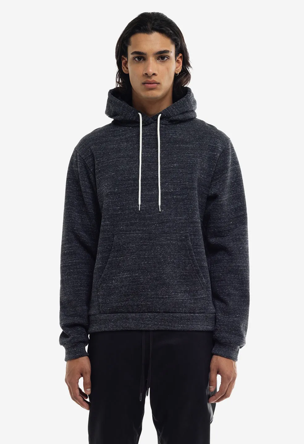 Cashmere Fleece Beach Hoodie / Heather Black