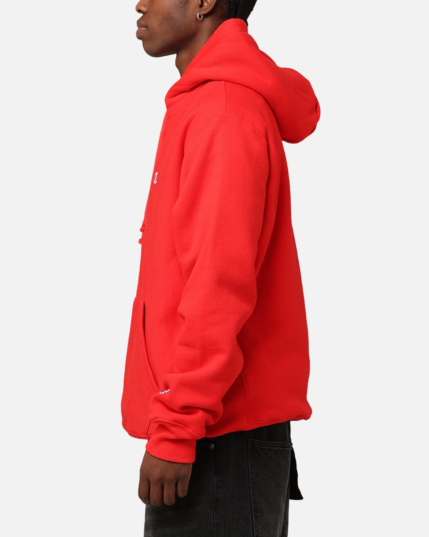 Champion Reverse Weave Small C Hoodie Team Red Scarlet