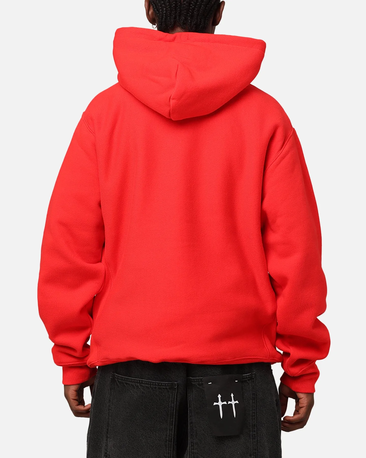 Champion Reverse Weave Small C Hoodie Team Red Scarlet