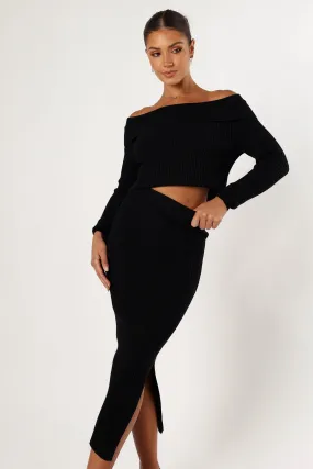 Charlotte Knitted Set - Black