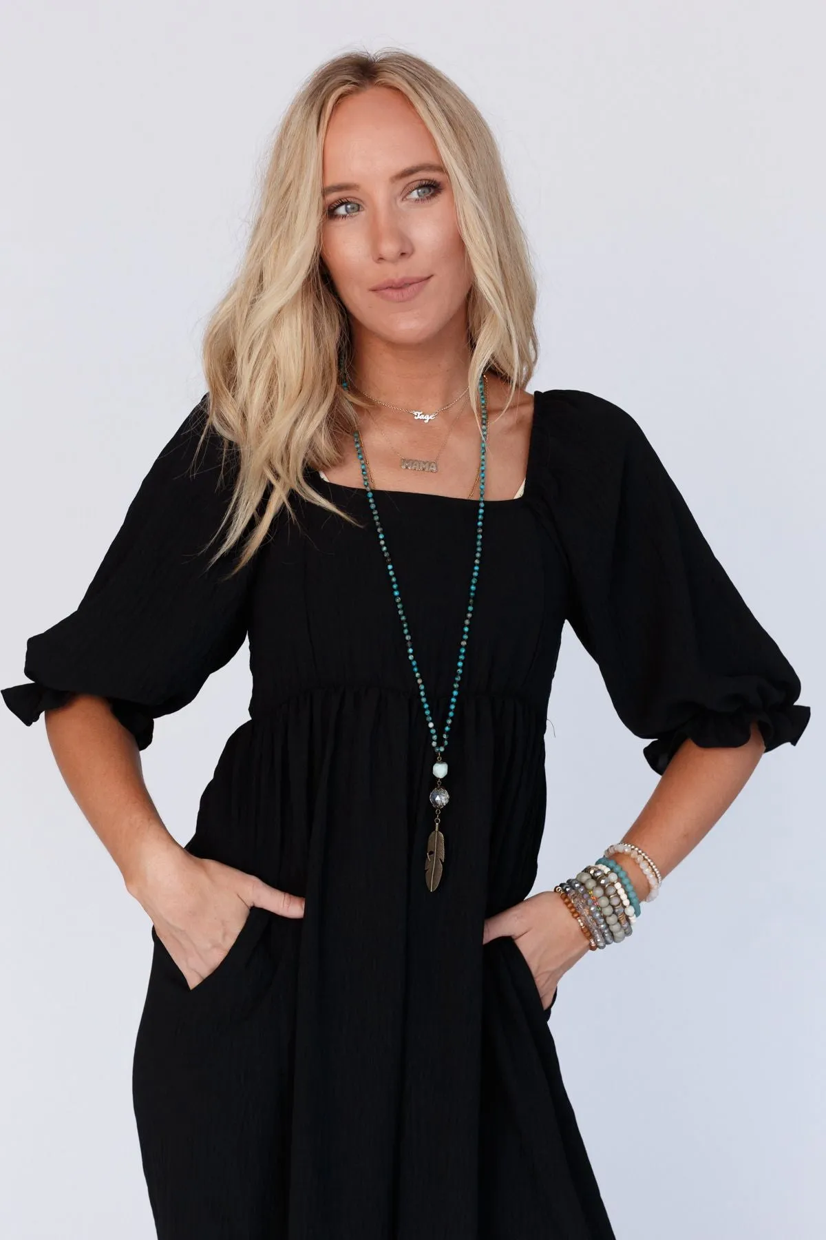 Charlotte Solid Wide Leg Jumpsuit - Black