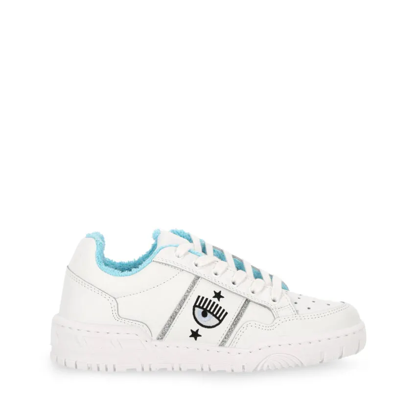 CHIARA FERRAGNI SNEAKERS CF2830 BIANCO-AZZURRO