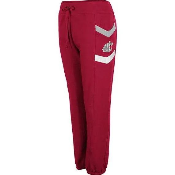 Colosseum Ladies WSU Cougar's crimson Jogger Sweats