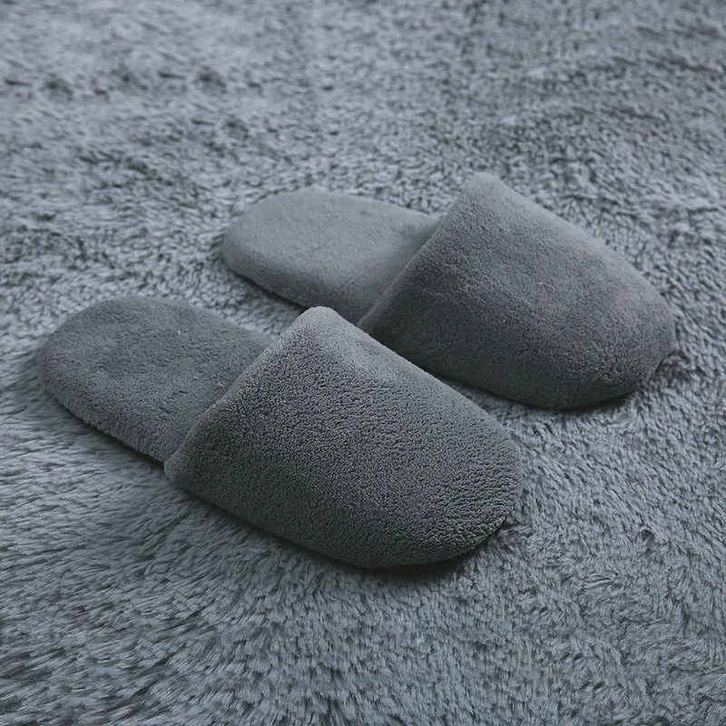 Coral Flannel Bread Slippers