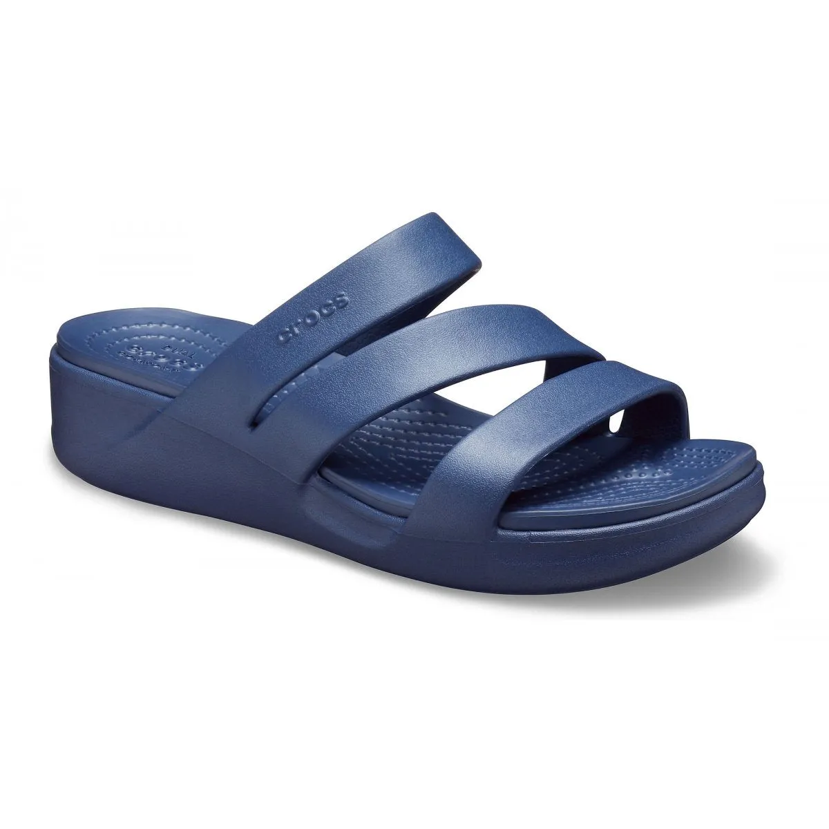 Crocs women's sandal with heel lift Monterey Wedge 206304-410 blue