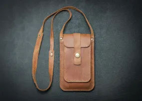 Designer leather phone bag