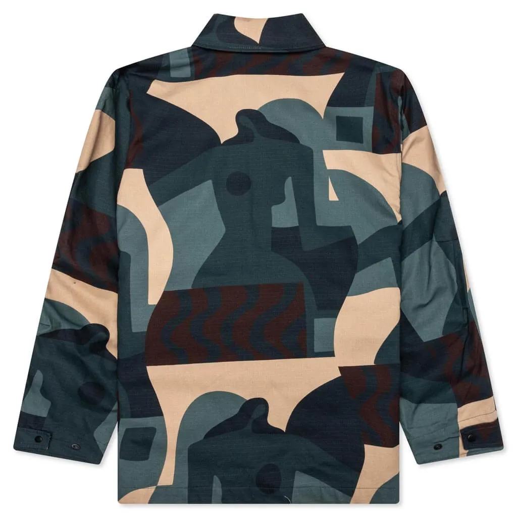 Distorted Camo Jacket - Green