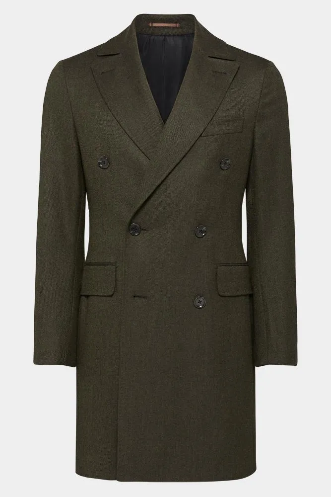 Enzo Coat - Olive Twill