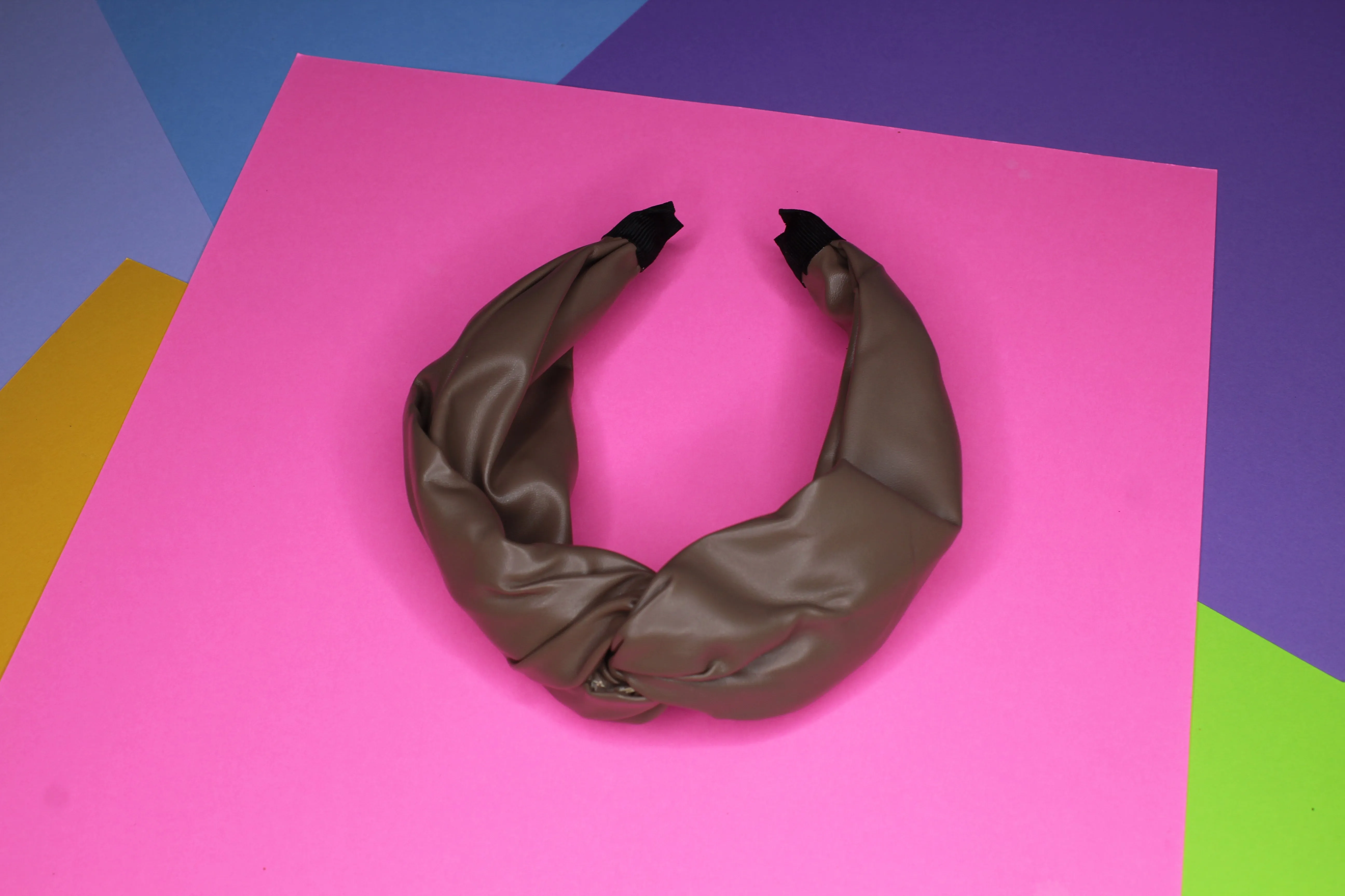 Faux Leather Headband