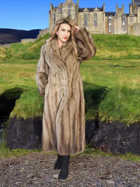 Fisher Sable Fur Coat Coats S 50" Long