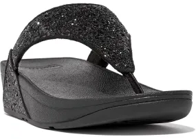 FitFlop Lulu Glitter Womens Toe-Post Sandal