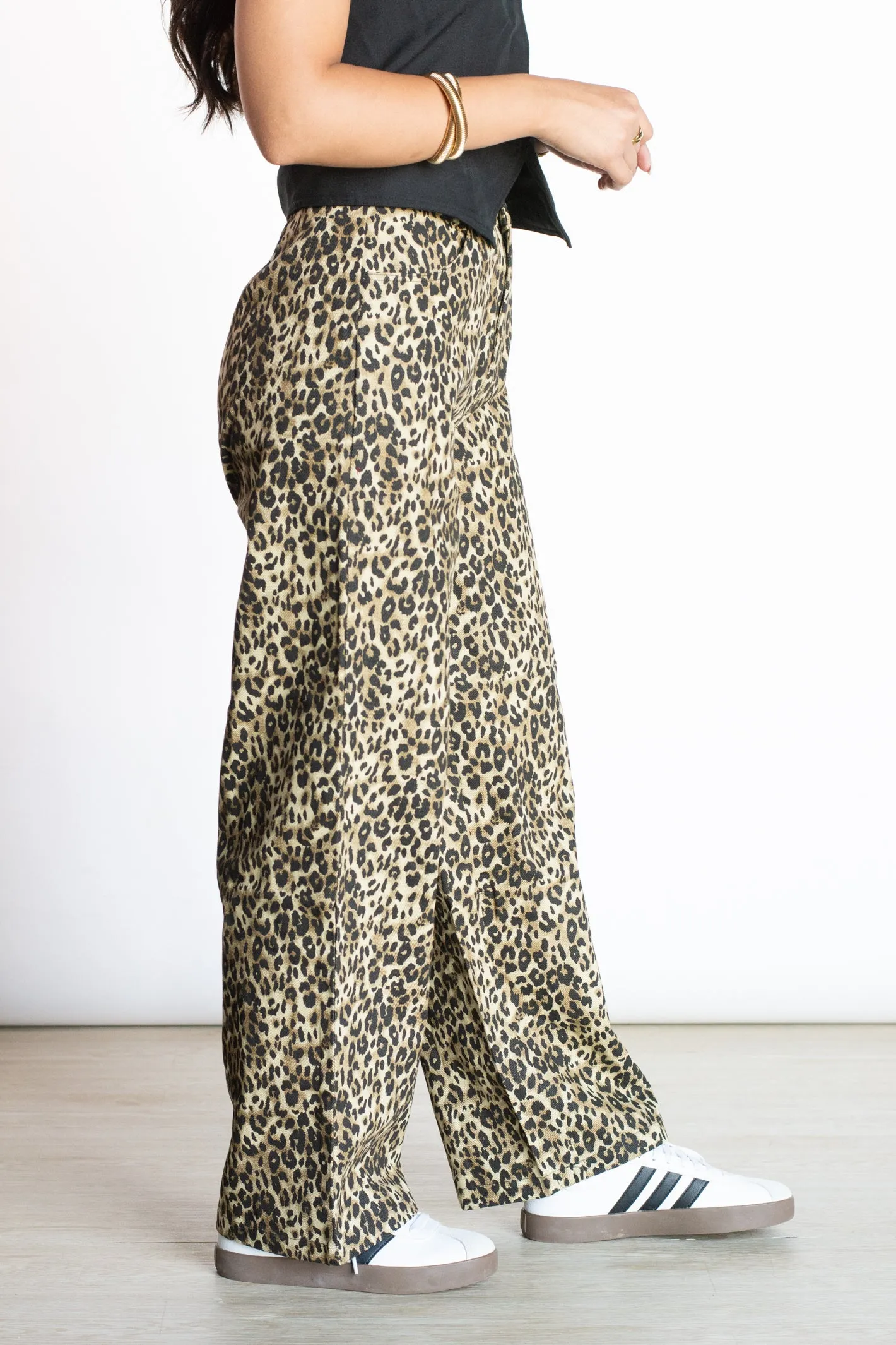 Flattery Won't Work Leopard Denim Pant