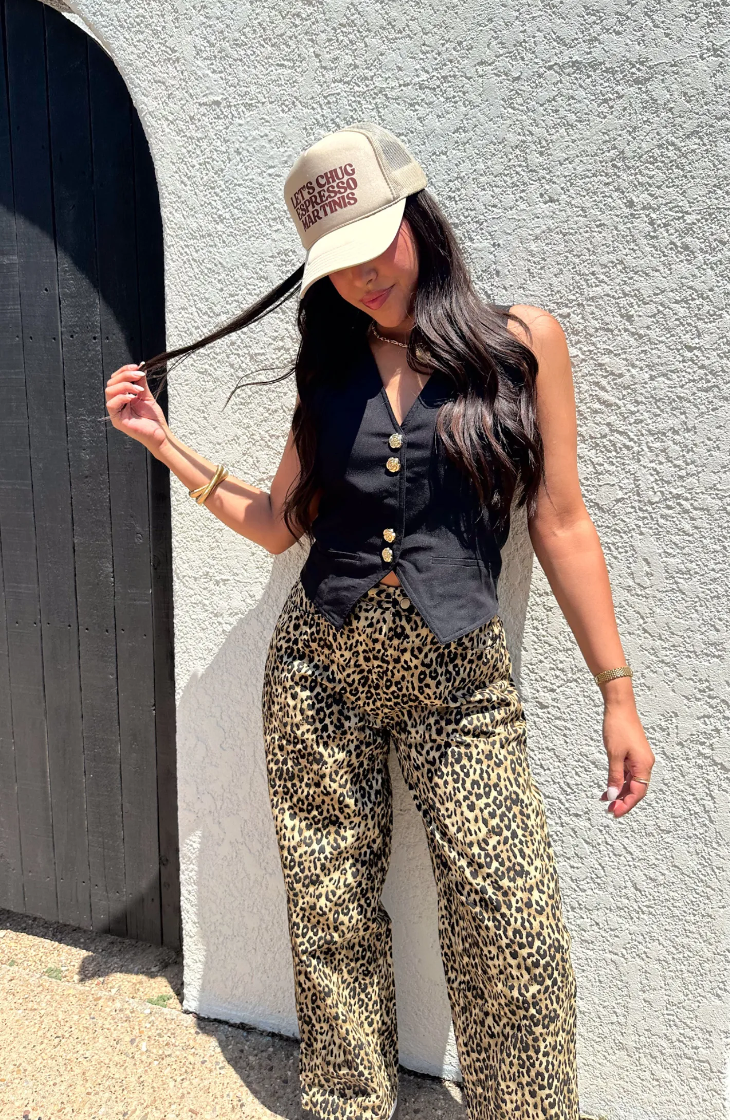 Flattery Won't Work Leopard Denim Pant