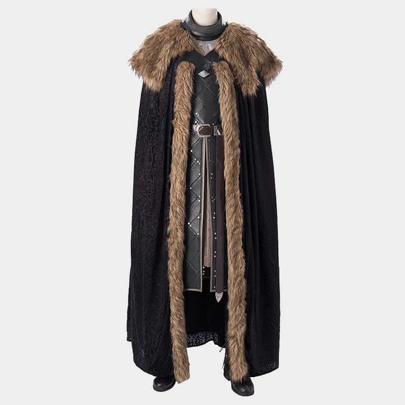 Game of Thrones Season 8 Jon Snow Cosplay Costume