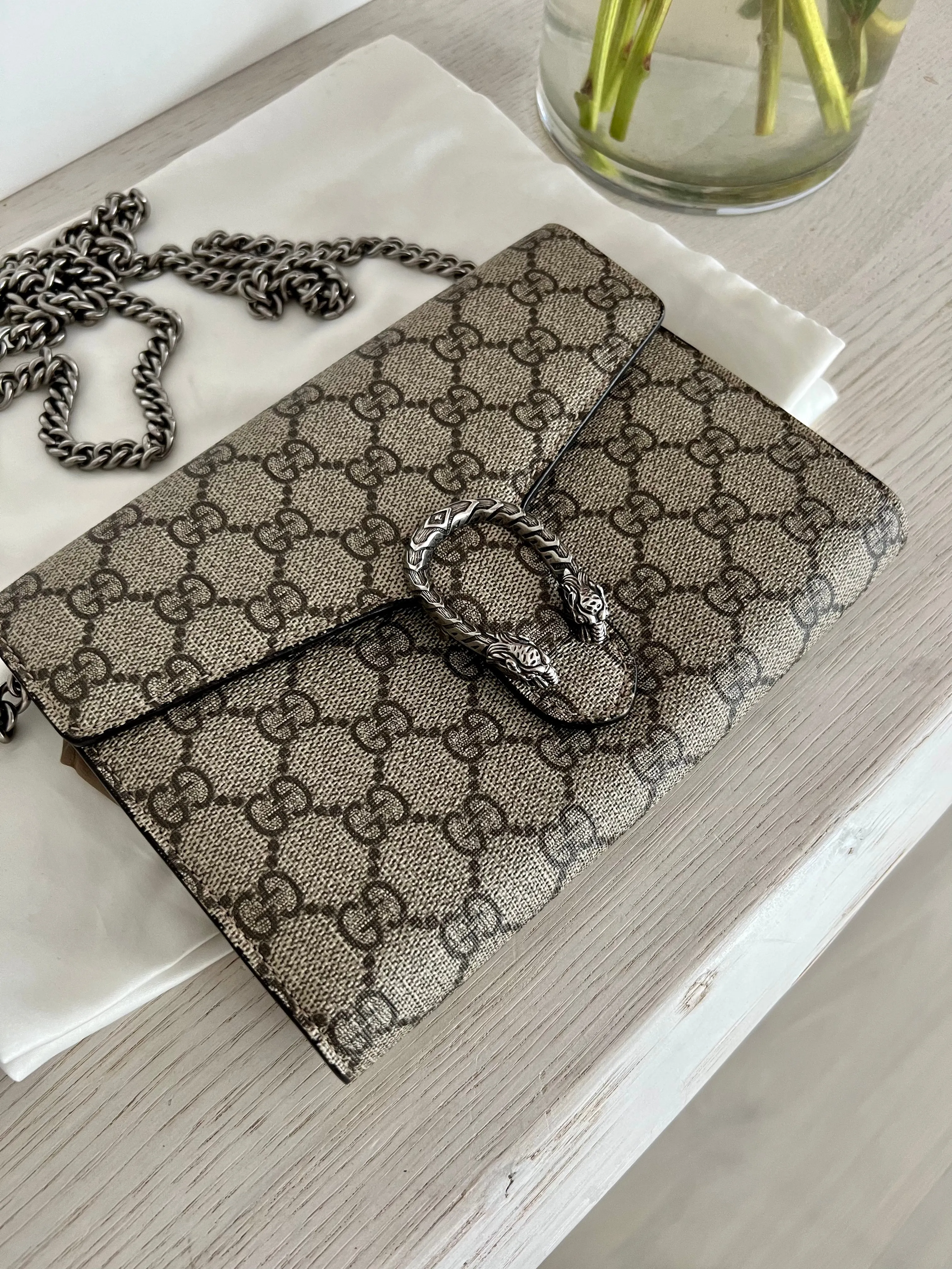 GUCCI Supreme GG Wallet On Chain Bag