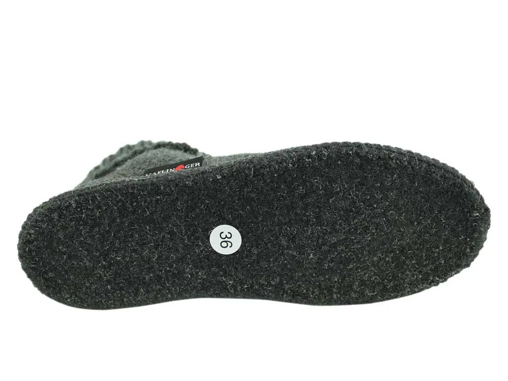 Haflinger Slippers Karl Anthracite