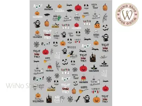 Halloween Adhesive Nail Art Sticker - 1 pc (WG355)