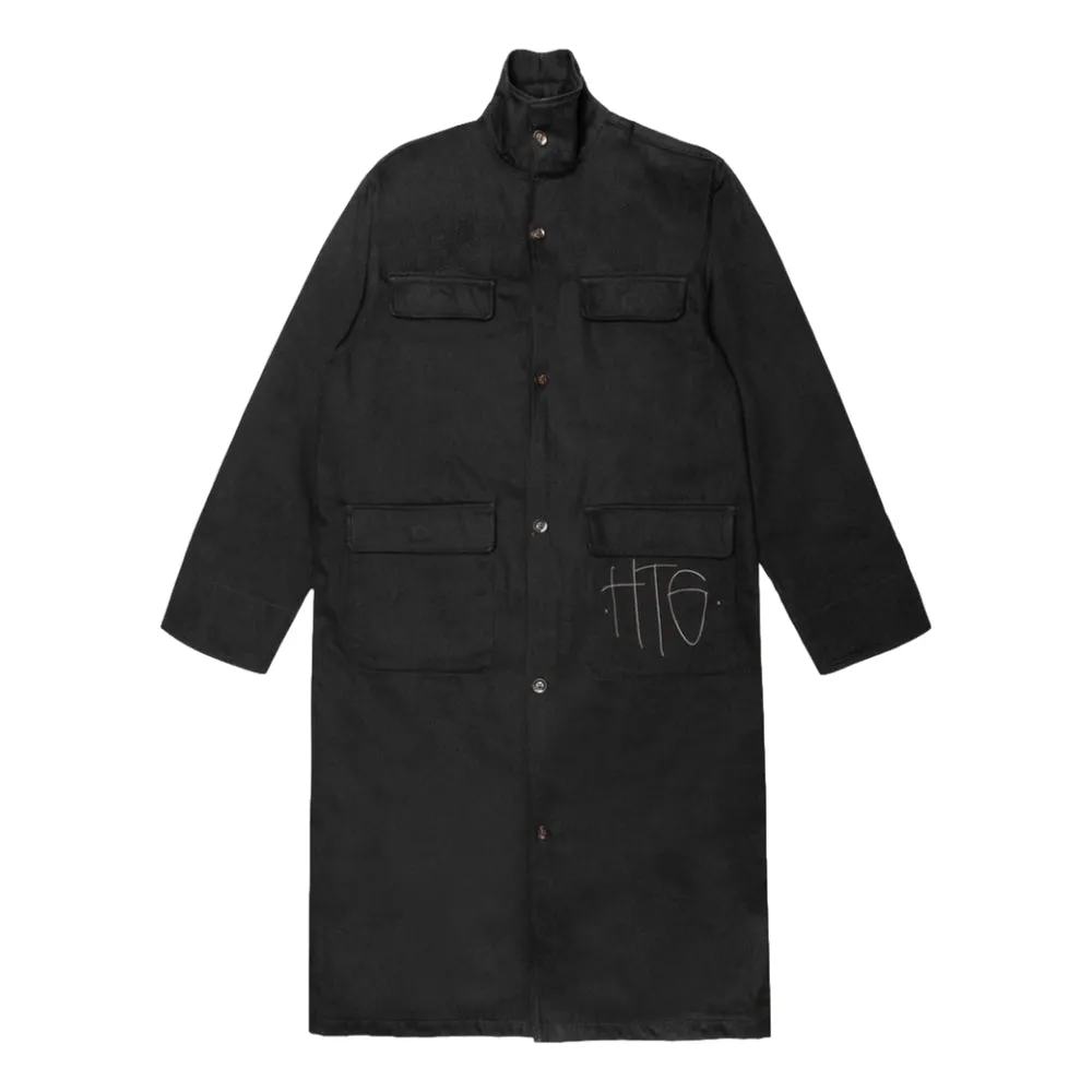 HONOR THE GIFT TRENCH COAT-BLACK