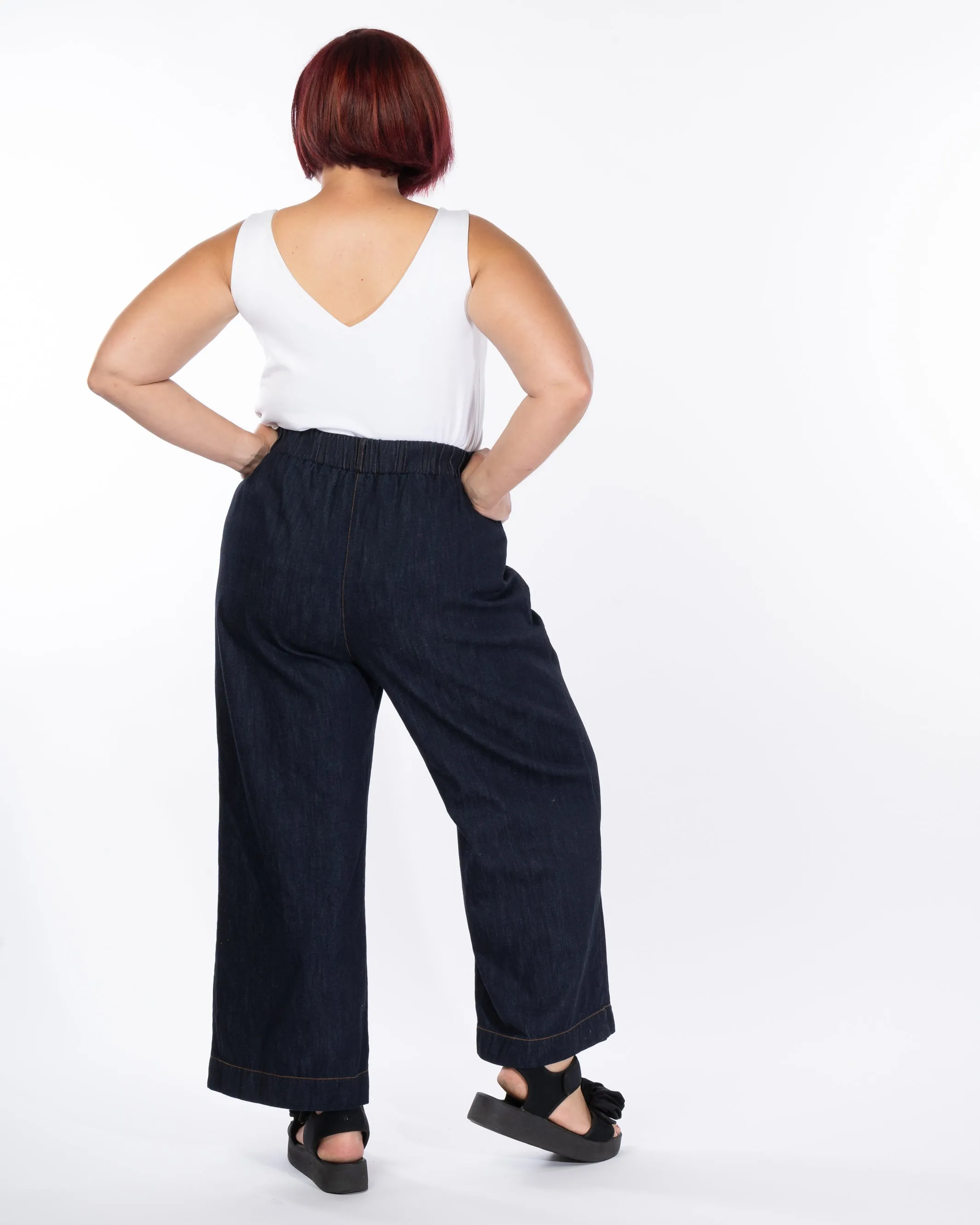 Hotel California Denim Wide Leg Pant - Indigo - LAST ONE - XS(12/14)