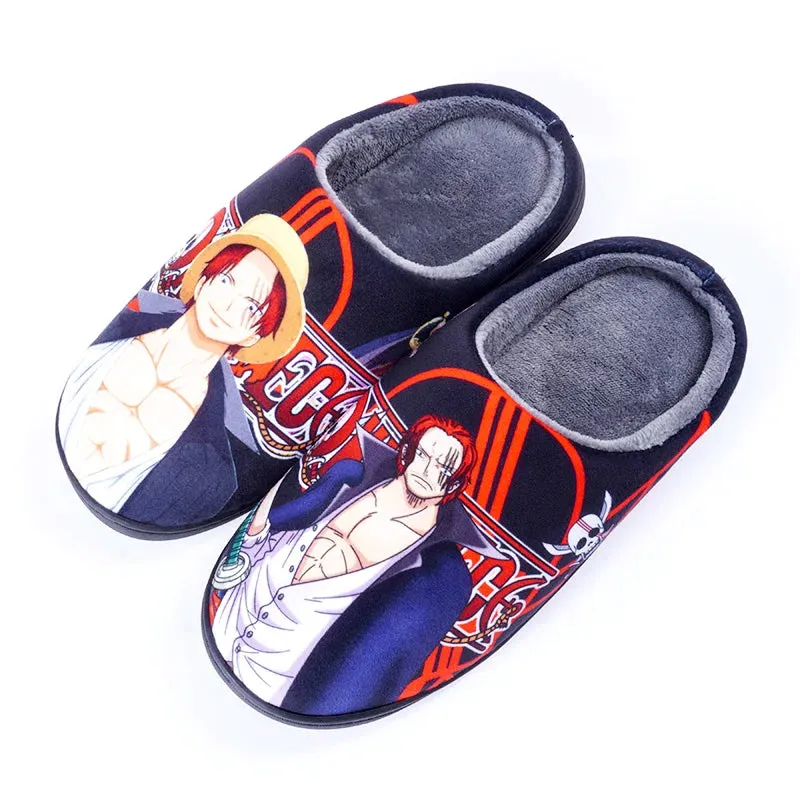 Japanese Anime ONE PIECE Winter House Slippers