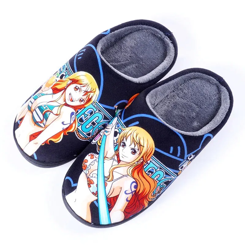 Japanese Anime ONE PIECE Winter House Slippers