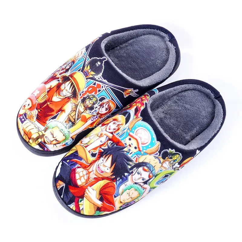 Japanese Anime ONE PIECE Winter House Slippers