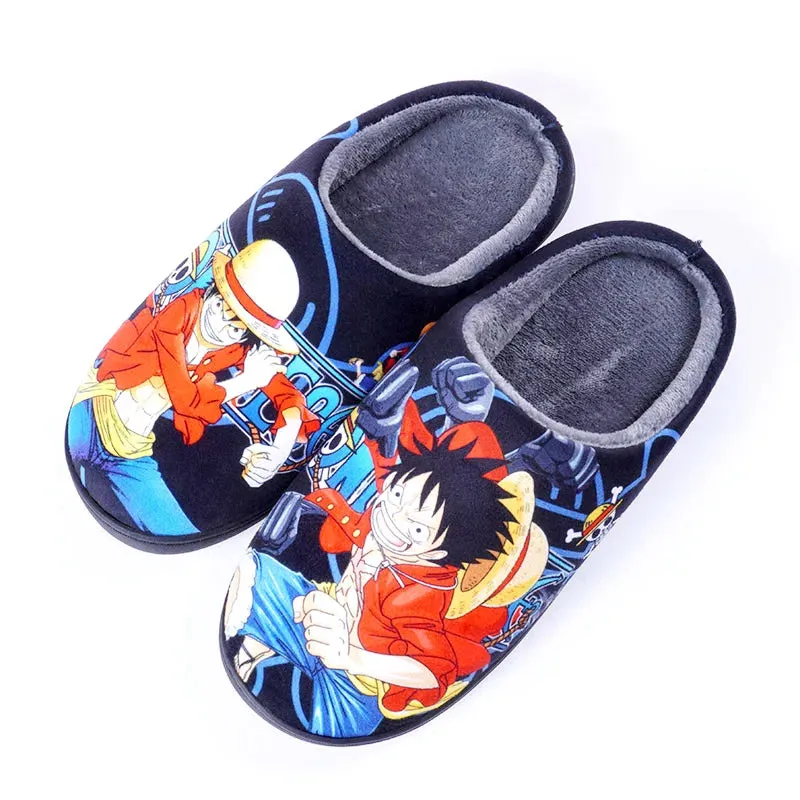 Japanese Anime ONE PIECE Winter House Slippers