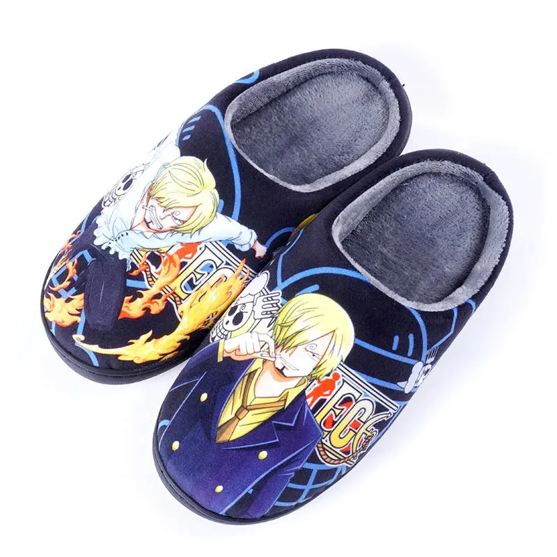 Japanese Anime ONE PIECE Winter House Slippers