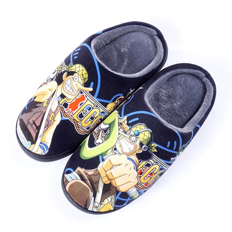 Japanese Anime ONE PIECE Winter House Slippers