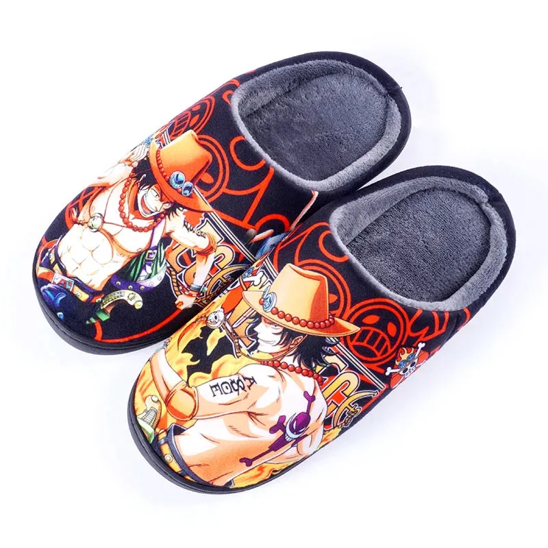 Japanese Anime ONE PIECE Winter House Slippers