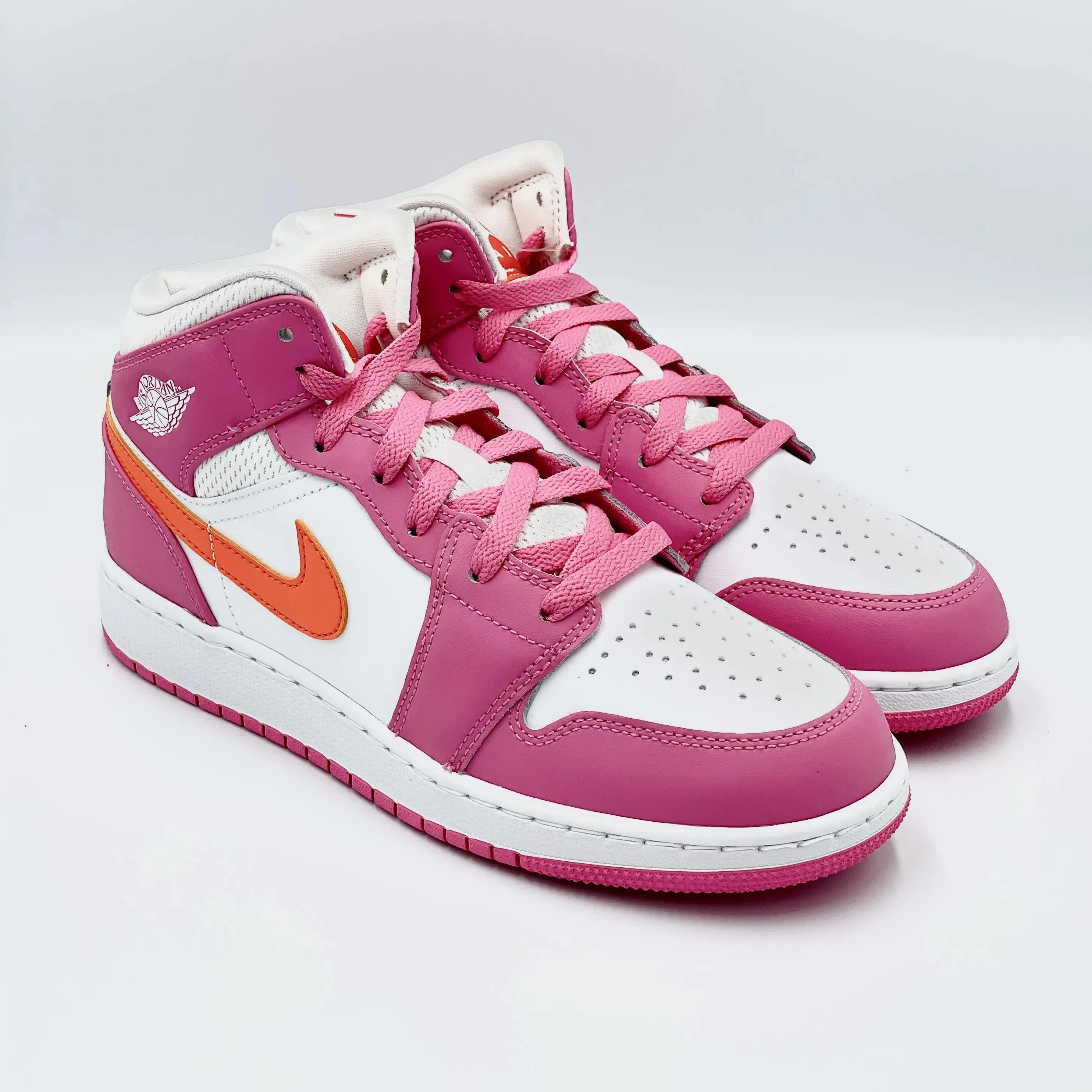 Jordan 1 Mid Pinksicle Safety Orange (GS)