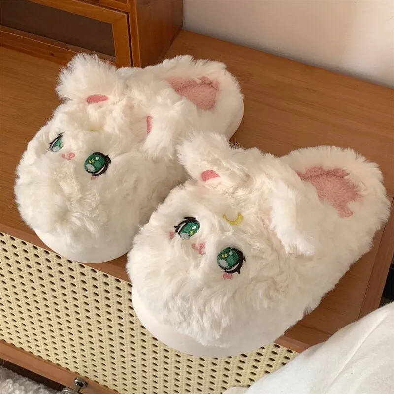 Kawaii anime cat slippers