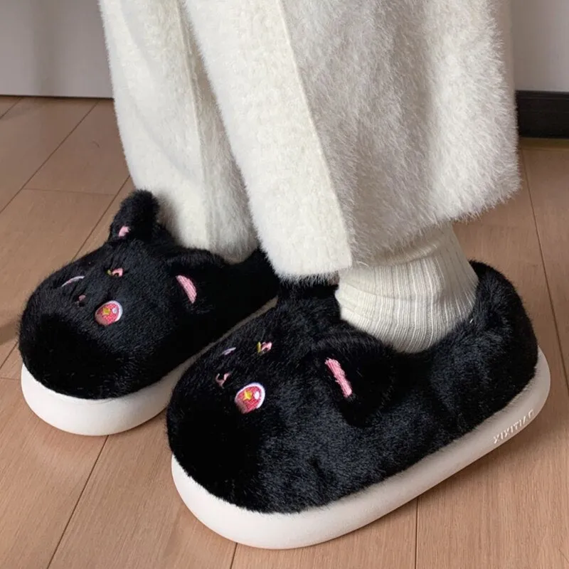 Kawaii anime cat slippers