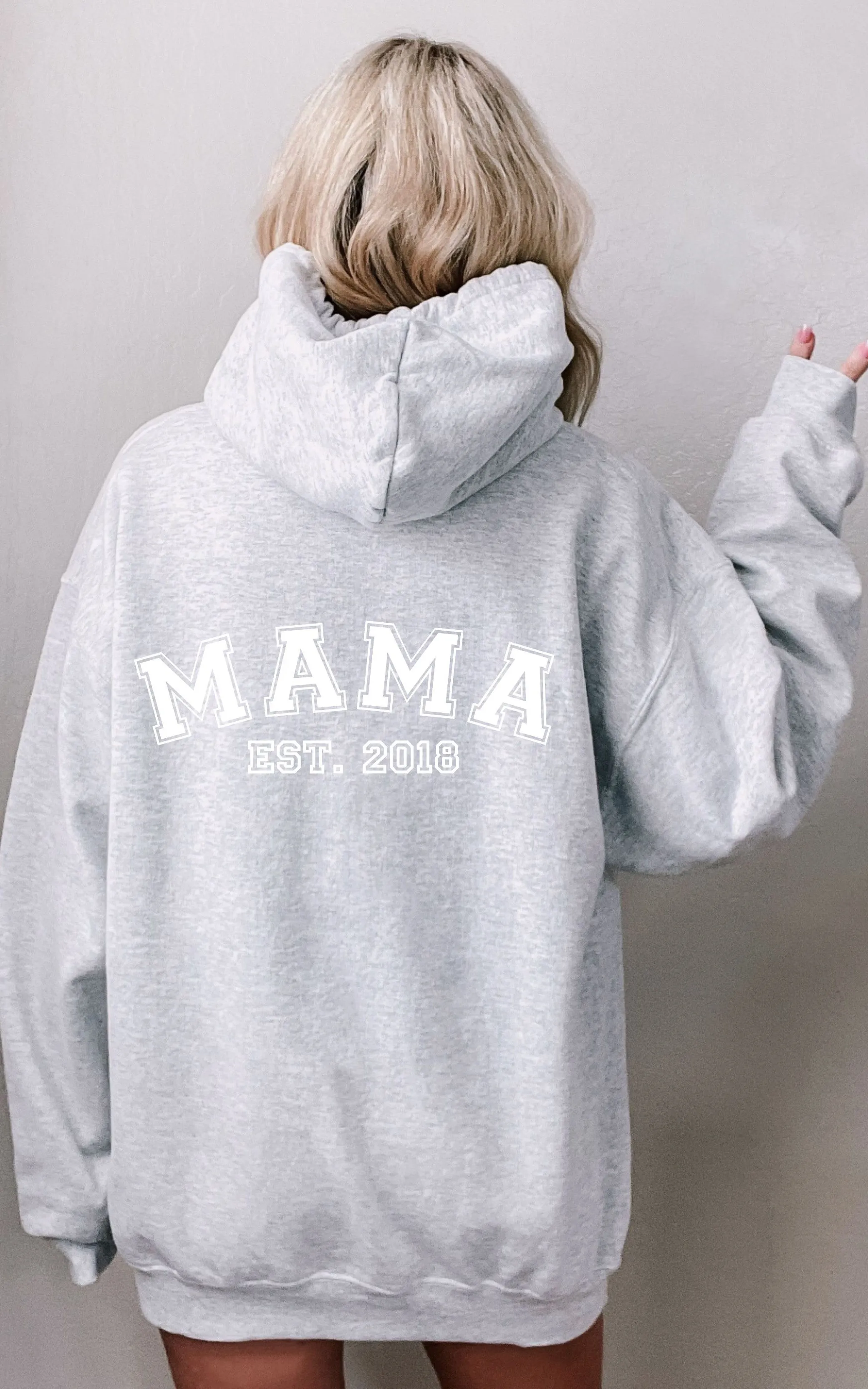 MAMA EST CUSTOM YEAR HOODIE | Multiple Colours