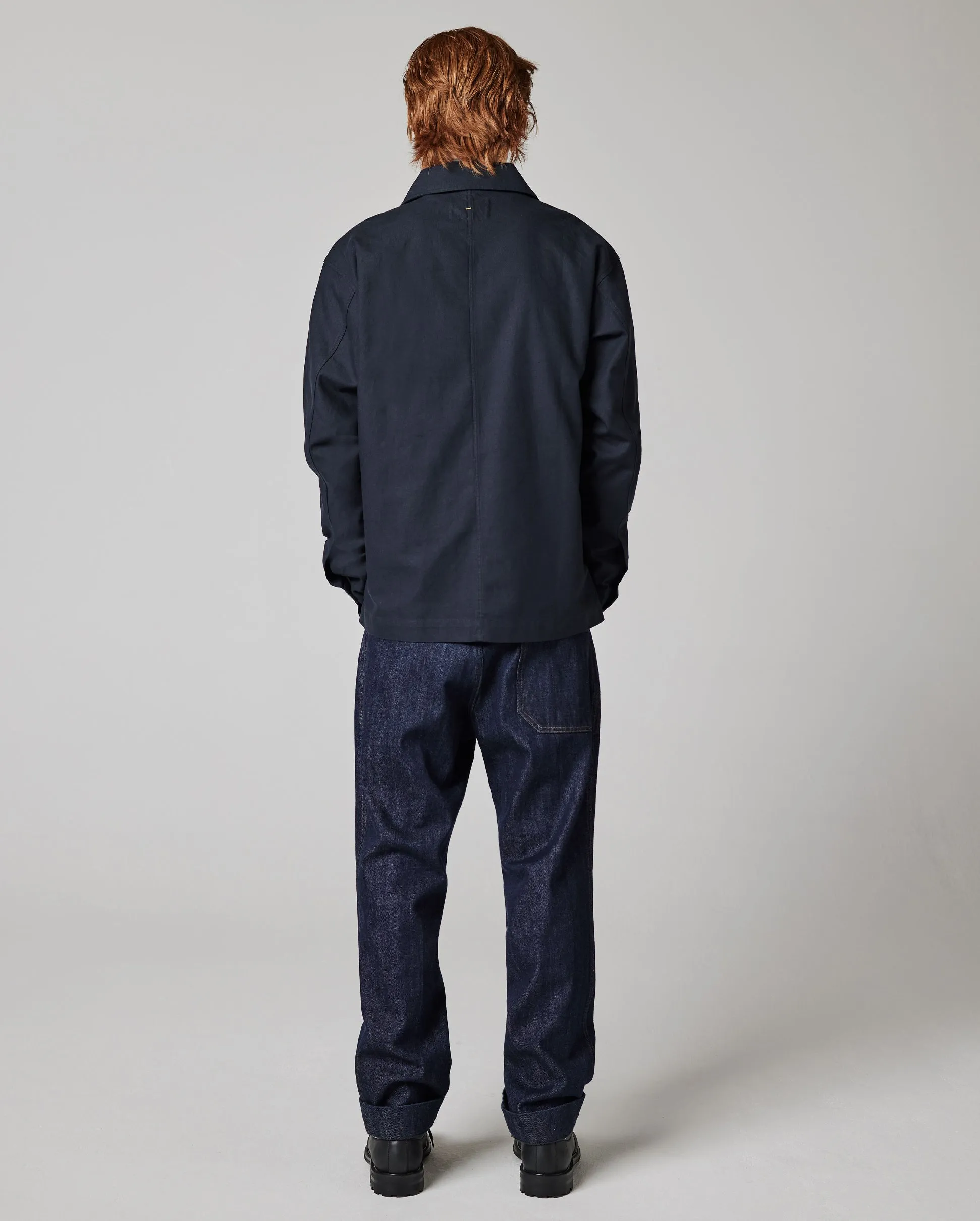 MHL ZIP OVERSHIRT / DARK NAVY